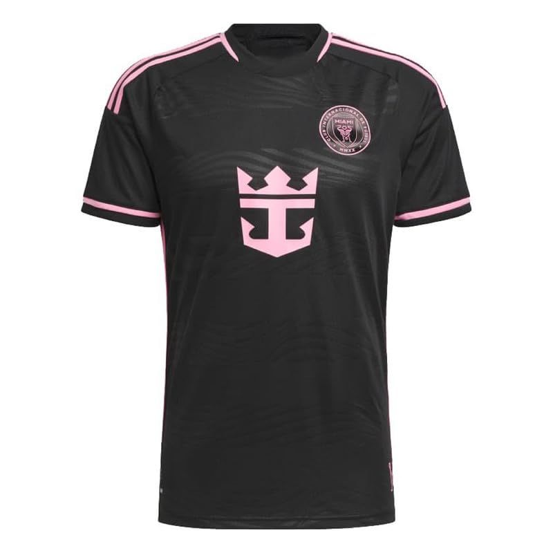 Image of Sports Soccer Boys Football Team Interr Jersey Messi 10 Home Black Miam Jersey T-Shirt (Kids,Boys,Men)