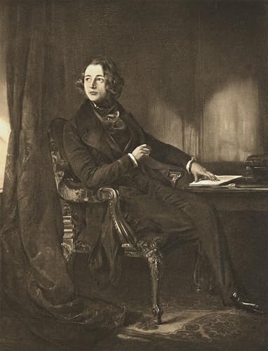 Charles Dickens romancier affiche moderne décoration murale salon