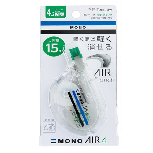 Amazon | トンボ鉛筆 修正テープ モノエアー 横引き 4.2mm×15m CT-YA4