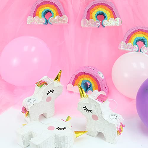 Giftexpress 6Pc 8”X6” Mini Unicorn Pinatas For Girls Birthday Party Decorations, Cinco De Mayo, Fiestas Decorations Party Favors #TOP1