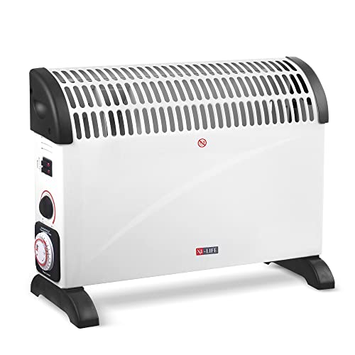 X4-LIFE Konvektor 2000W 24-Std.- Timer, Elektrischer Heizkörper...