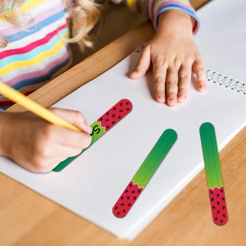 Bâtons de nom pastèque pour animer les activités éducatives à la maison