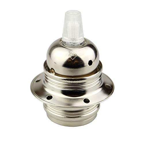 Arditi Douille métallique en trois pièces avec culot E27 et chemise filetée, 891/Ft/Pps/T230/Nik/Ean1+2/2719/Nik+Sc15M/M/S1, 50, Pde/E27-035363-033787-027570-023847-023848-021418 Cover