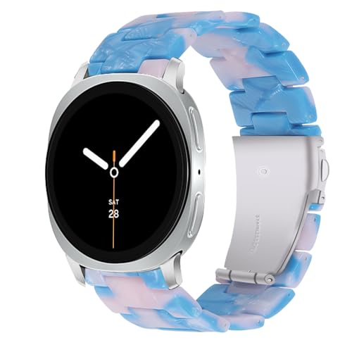 �����X�g���b�v Samsung Galaxy Watch 8 40mm 44mm�o���h�Ή� ���߉\�ȃJ�W���A���X�|�[�c�o���h Samsung Galaxy Watch 8 Classic 46mm ���f�B�[�X �����Y, One Size, ����, �W�F��