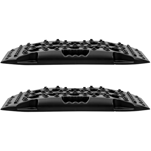 KATSU Tools 2 Stück Bergungs-Traktionsbretter, 10T Bergungs-Trackpads für Sand/Schlamm/Schnee im Gelände, für PKW, SUV, LKW, Notfall
