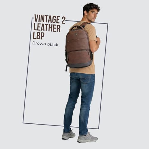 Gear Vintage2 28L Brown Laptop Backpack - Image 3