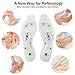3 Pairs Acupressure Magnetic Massage Insoles, Oumers Foot Massage Shoe-pad Foot Therapy Reflexology Pain Relief Shoe Insoles,Transparent (US M:7-9 W:8-10)