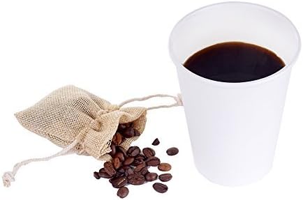 TashiBox White Hot Drink 120 Count - 12 Oz Disposable Paper Coffee Cups