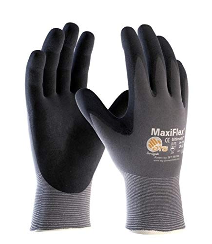 ATG 34784-09B Maxiflex Ultimate - Guanti per lavori di precisione in ambienti secchi, taglia L