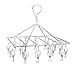 Pro Chef Kitchen Tools Laundry Drying Rack - Rectangle Hanging Clothes Dryer with 18 Clothes Pins - Hangers with Clips - Retractable Clothesline - Mitten Drying Rack - Indoor Outdoor Laundry Hanger