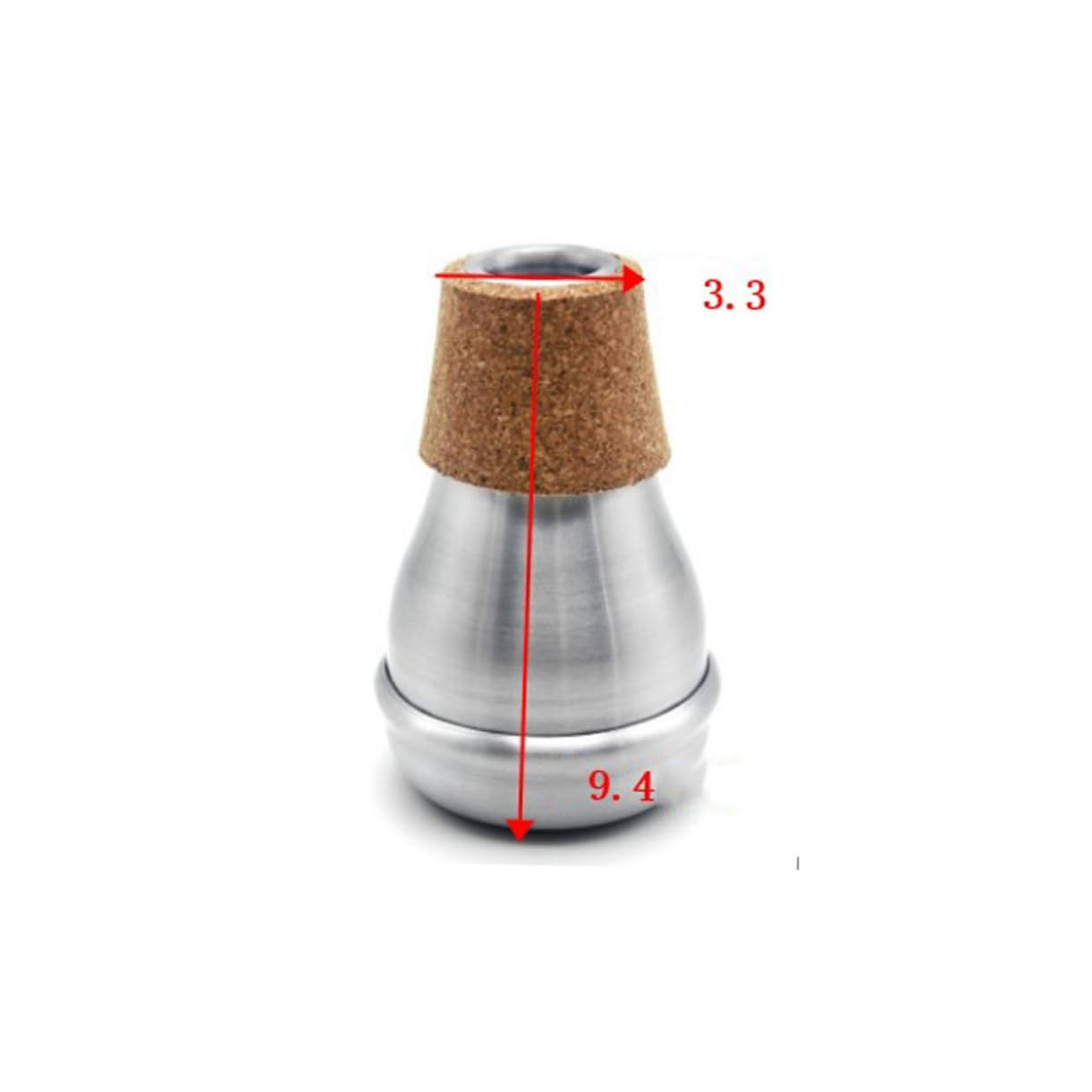 Sordina per Tromba Portatile Mini in Alluminio, Accessorio 1 Pz | Dispositivo Muto, Qualità del Suono, Jazz e Musica, Accessorio Compatto per Tromba, Uso Musicale
