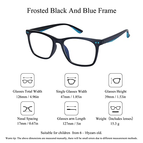 Image of SooGree Blue Light Glasses for Kids Blue Light Blocking Glasses for Teen Boys Girls,Computer Screen Gaming TV Phone
