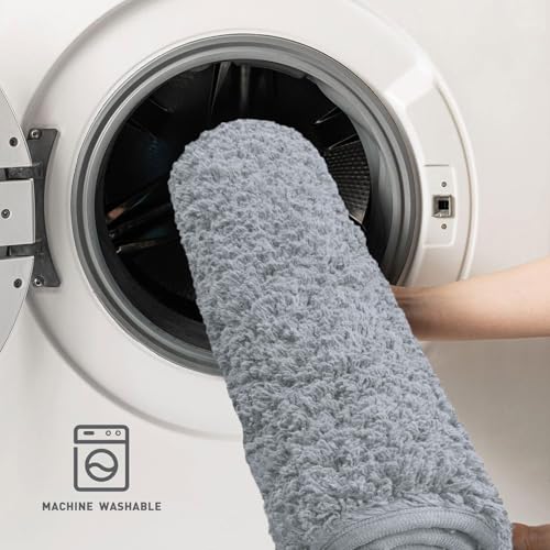 Image of Luxe Home Colosseum Bath Mat 100% Cotton (40x60 cm) Super Soft Non-Slip Bathroom Mat for Bedroom Door (Silver) Pack of 1