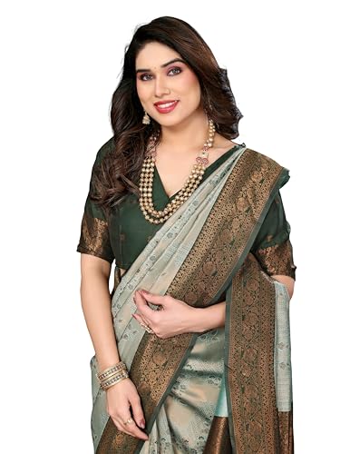 Image of Avantika Fashion Women's Kanjivaram Style Soft Silk Banarasi Sarees With Blouse Piece For Women