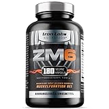 ZM6 - Hochdosierte Zink Magnesium - 180 vegetarische Kapseln - 3 Monate Vorrat von magnesium zink kapseln