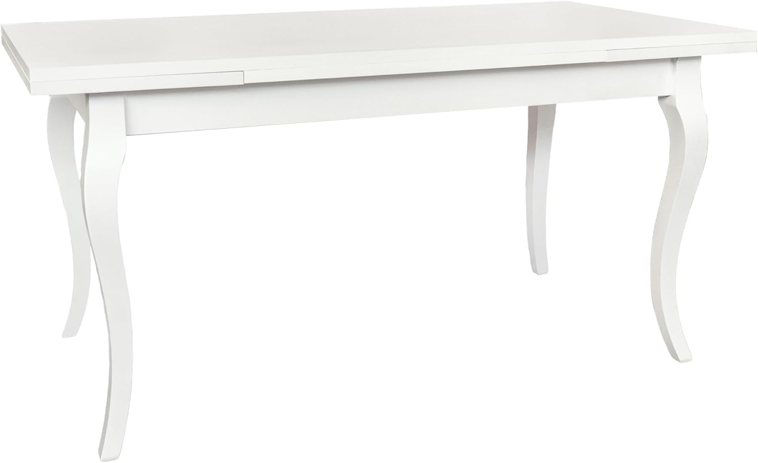 Vicentini arreda TAVOLO PROVENZALE ALLUNGABILE IN LEGNO LEGNO PROVENZALE BIANCO CON BASAMENTO DRITTO (160x85 (240))