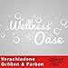 Produktbild Wellness OASE Wandtattoo Sticker Aufkleber Kaffeezeit Kaffee Zeit (75cm (B) x 36cm (H), Weiss)