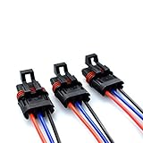 AFEISOL Bus Bar Pulse Power Plugs Pigtail Replacement for Polaris Plug 2018 2019 2020 2021 2022 2023 2024 Ranger XP 1000 / RZR/Pro RS1 General Bus Bar Harness Pigtail Connectors (Blue, 3)