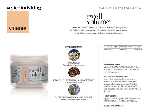 Brocato Swell Volume Styling Clay, 2 Oz | Volumizing & Thickening Hair Products For Men & Women | Heat Activated Texturizer & Volumizer Product Plumps, Shapes & Adds Thickness To Fine, Thin Hair #TOP1