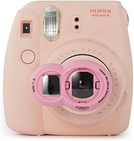 NodArtisan Compatible Mini 8+ Selfie Lens with Self-Portrait Mirror for Instax Mini 8 8+ 9 7s, Polaroid PIC-300 and Instax Hello Kitty (Strawberry)