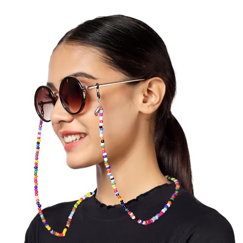 Image of VIVID vision Unisex Adult Eyeglass Holder Strap Cord | New Chain Adjust on Sunglasses | Anti-slip Retainer Lanyard String Eyewear Frame | Specs Mask Chain