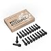 10pc Extended Black Lug Bolts 14x1.25 (42mm Shank Length - NOT OEM LENGTH) Cone Seat for Newer BMW: 228i 320i 328i 335i 428i 435i 528i 535i 535d 550i F10 F30 640i 740i 750i M3 M4 M5 M6 X3 X5