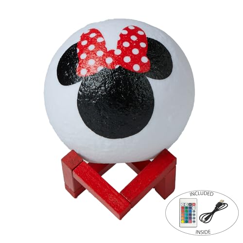 Minnie Mouse lampe LED lune veilleuse multicolore USB Idea Nuova - 5
