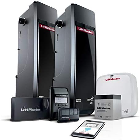 LIFTMASTER 8500W Two-Pack JACKSHAFT Garage Door Opener MYQ Enabled WiFi and Battery Installed ……