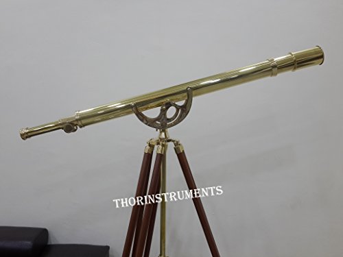 Thor Brass Harbormaster Nautical Telescope Griffith Astro Standing Floor Stand Brown Tripod Rustic Vintage Home Decor Gifts #TOP2