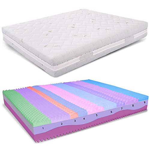 Ailime Srl Materasso Matrimoniale Sfoderabile 160X190 Alto 26 Cm In Memory Foam Ortopedico Materasso Prime