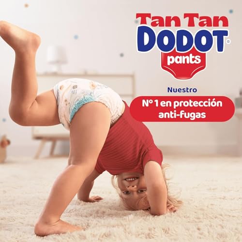 Dodot Bebé Pants Pañales, Talla 6, 13-19 kg, 108 Pañales, Pañal-Braguita con Ajuste 360° Anti-Fugas, Pack Mensual - Imagen 4