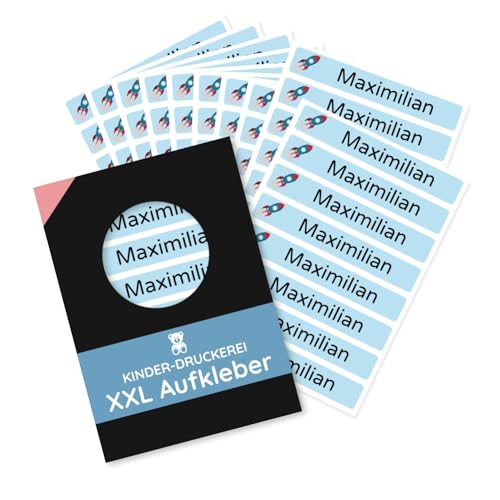 80 Stück personalisierte Namensaufkleber 100x15 mm (10 Bögen) - Spülmaschine...