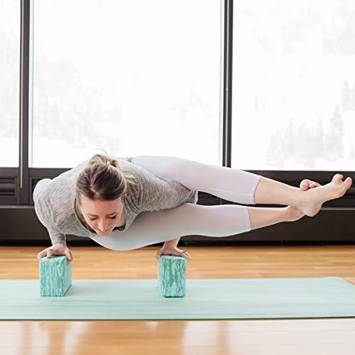 Image of Hugger Mugger 4 in. Foam Yoga Block - Strong and Stable, Beveled Edges for Comfort, Most Favored Block Size, Helps with Alignment and Support in Many Poses