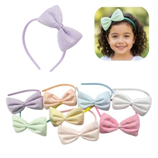 Arco Tiara Laço Infantil Poá Acessório Cabelo Crianças Cores Elegantes - Almofadinha (ROSE)