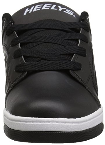 HEELYS Kids Voyager Shoes, Black Reflective/Black, 1 Little Kid US2