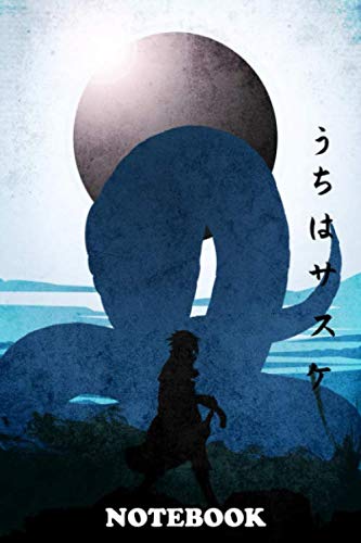 Notebook: Blue Sasuke Uchiha With Sasuke Uchiha Kanji , Journal for Writing, College Ruled Size 6" x 9", 110 Pages