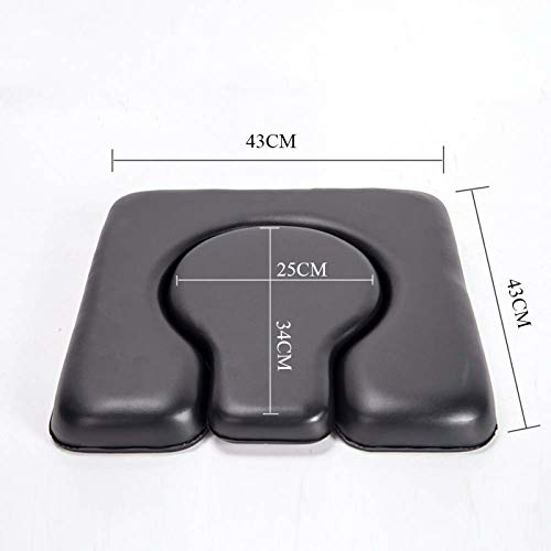 Foker Universal Pu Commode Seat Cushion, Sponge Padded Toilet Cushion For Bedside Commodes, Chair, Shower Wheelchair,"C" Shape, For Elderly, Handicapped Or Disabled (A) #TOP1