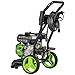 POLLOR Petrol Pressure Washer 3950 PSI Jet Wash 7HP 210cc 5 Nozzles With 8 Meter Hose & Detergent Tank