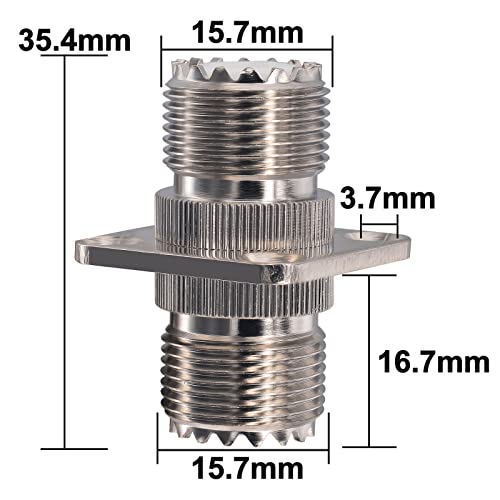 Acoplador SO239 a SO239 UHF Hembra a Hembra Pack x2 miniatura 2