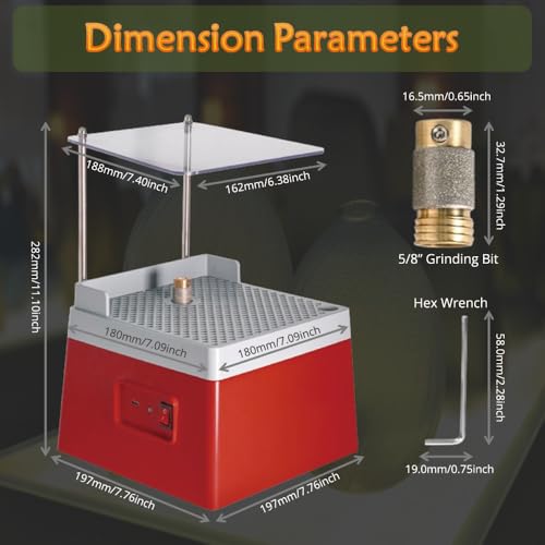 Máquina amoladora de vidrieras portátil para proyectos de bricolaje en casa 8