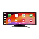 Car and Driver Intellidash Pro X10 – 10” Wireless Apple CarPlay & Android Auto Display, Portable Touch Screen Stereo, Backup Camera Compatible, GPS Navigation, Voice Control, Bluetooth