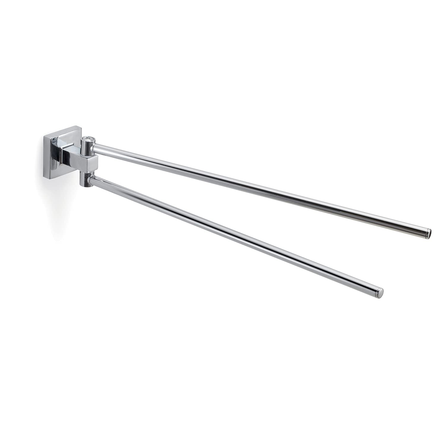 Gedy Olimpo Double Towel Rail, Stainless Steel, Chrome, 37.9 x 4.8 x 5.1 cm, 37,9x4,8x5,1
