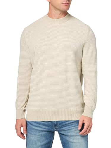 BOSS Men's Two Tone Cotton Blend Knit Sweater