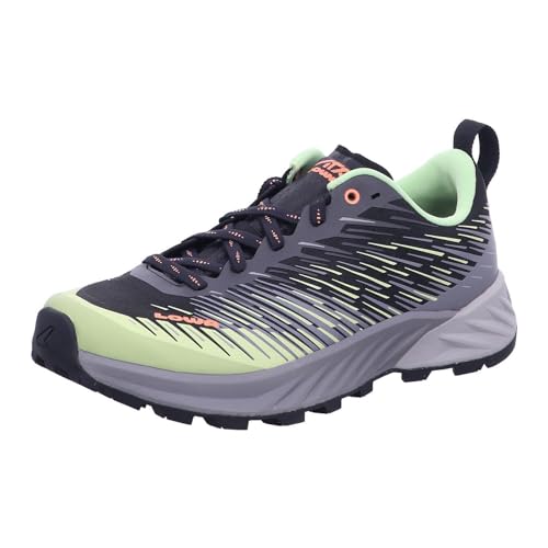 LOWA Amplux Ws evita resbalones en montaña con estas zapatillas trail running mujer azul