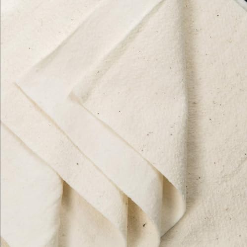 AK TRADING CO. Premium 90" Wide Sheep Wool Batting - All Natural Fabric, 300gsm, 1/4" Thickness for Quilting and Crafting (46" x 60" (Crib))
