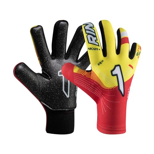 Rinat Outlet  Temporada 2023-24  Guantes Infantil 2023-24  Guantes Infantil As 2023-24 Nkam As, Amarillo/Rojo, Unisex Niños