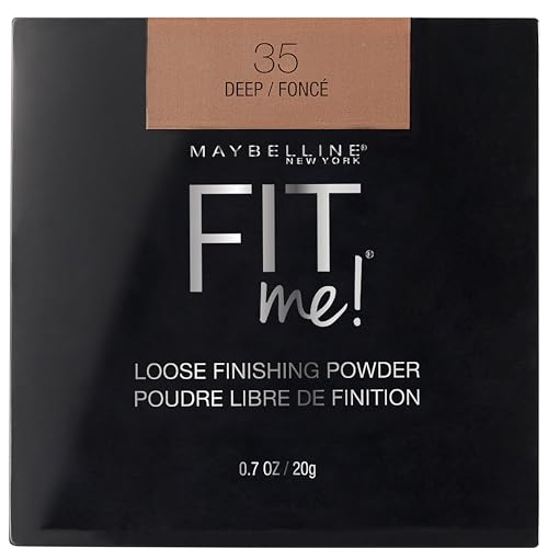 Maybelline New York Fit Me Loose Sheer Finishing Powder For All Skin Types, Deep, 19.8 Gram, Brown