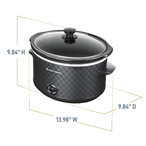 Westbendslowcooker4quartmanualcrockerystylewithdishwashersafeovalceramiccrockpotandglasslidtwotemperaturesettingspluskeepwarm210wattsblack Urban Country Home Decor West bend slow cooker 4 quart manual crockery style with dishwasher safe oval ceramic crockpot and glass lid two temperature settings plus keep warm 210 watts black urban country home decor