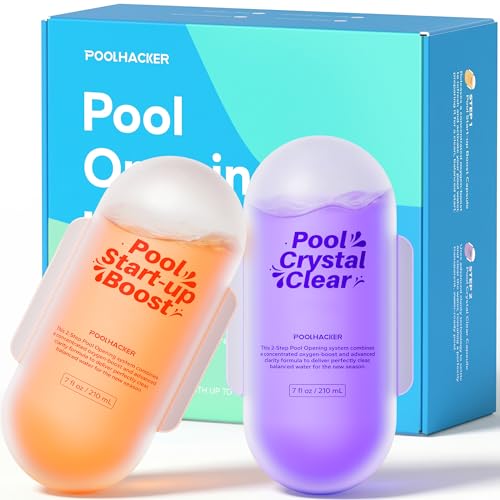 POOLHACKER 3 in 1 Pool Opening Kit - Pool Start Up Kit for Above Ground & Inground Pools Easy to Use Up to 15 000 Gallons