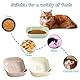 Facaihy 10 Stück Katzennapf,Katzennapf flach,Futternapf Katze,Quadrat Katzennäpfe, Katzen Futternapf Bunte,Katzen Napfset für Trockenfutter und Nassfutter